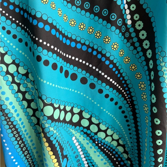 Blue and Black Tankini Top Swim Camisole - Picture 3 of 8